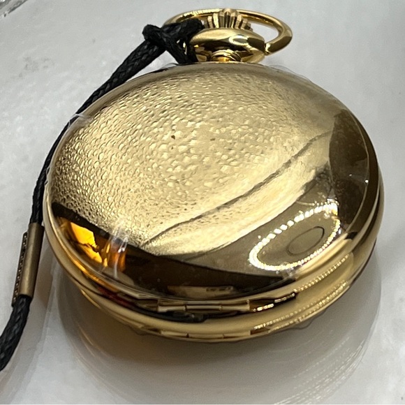 Charles Hubert Gold-plated Double Hunter Blue Dial Pocket Watch - Picture 6 of 6